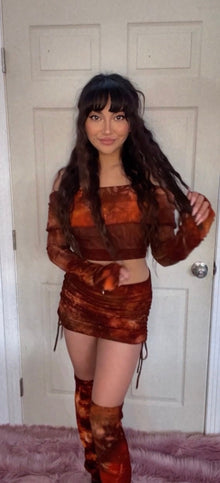Medium Cinch Mini Skirt in Starburst
