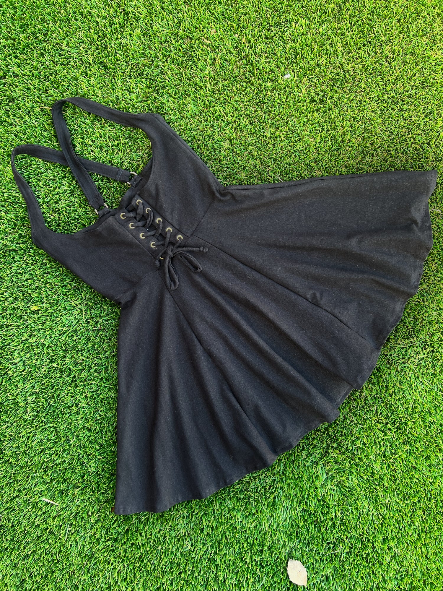 Small Underbust Corset Dress in Black