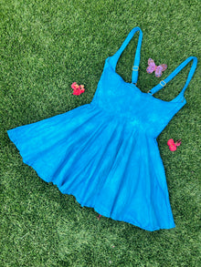 Large Underbust Corset Dress in Baby Blue