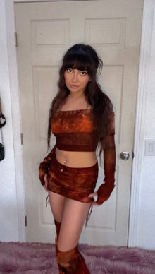 Medium Cinch Mini Skirt in Starburst