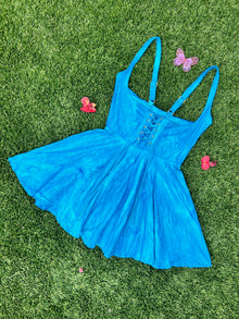 Large Underbust Corset Dress in Baby Blue