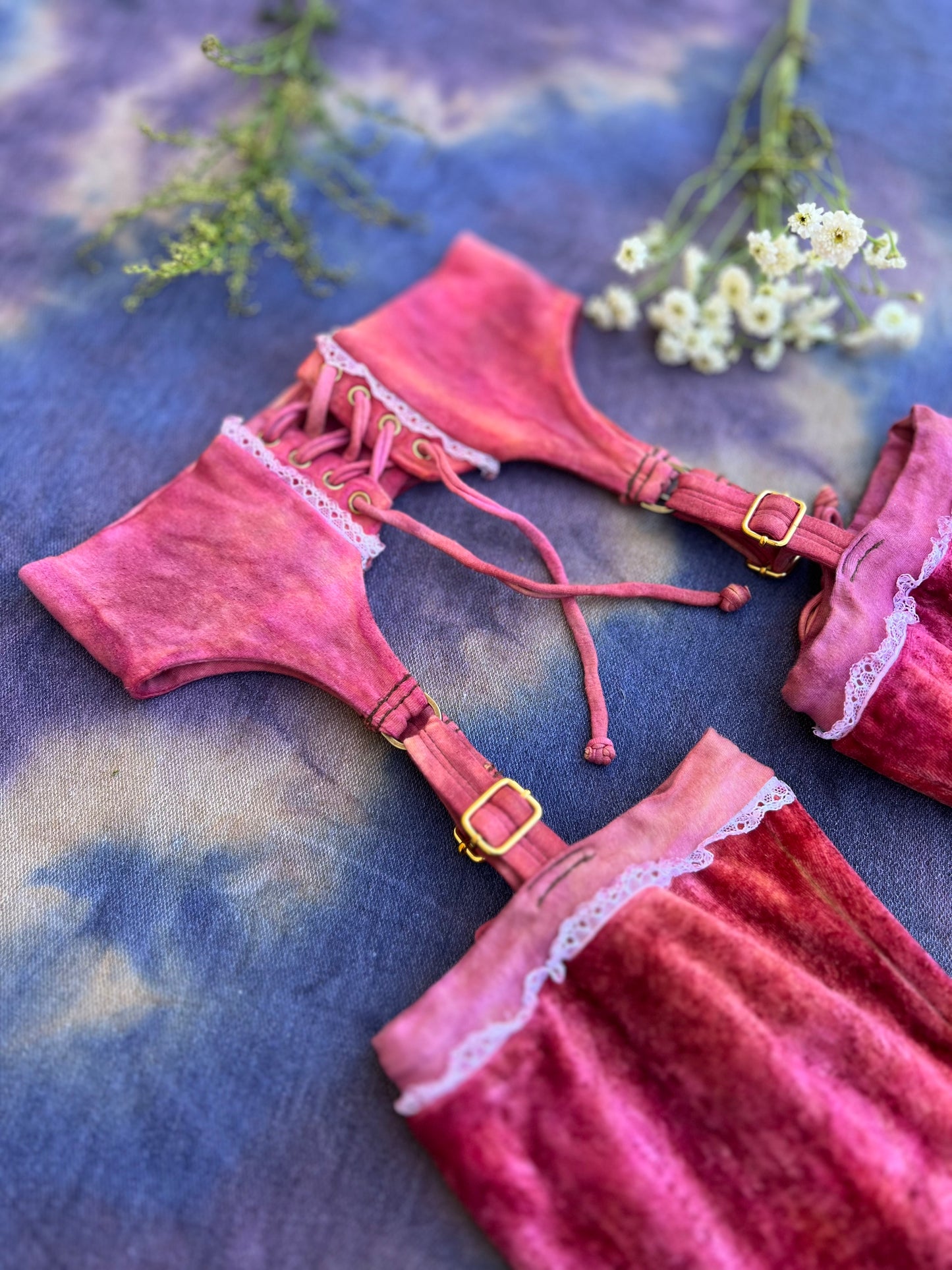 Small Sweetheart Chaps in Summer Rose