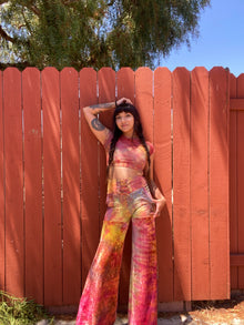 Medium Essential Cropped Top in Rainbow Sherbet